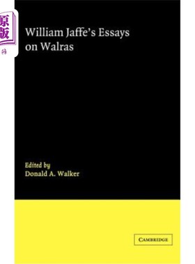 海外直订William Jaffe's Essays on Walras 威廉·雅菲的瓦尔拉斯随笔