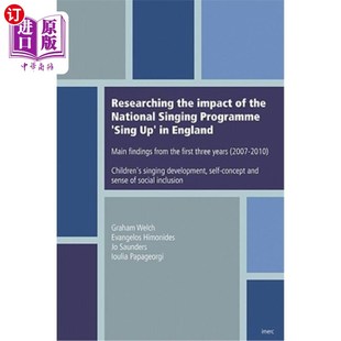 National Sing the 英国国家歌唱计划 海外直订Researching Mai Singing Impact Programme 唱起来 England