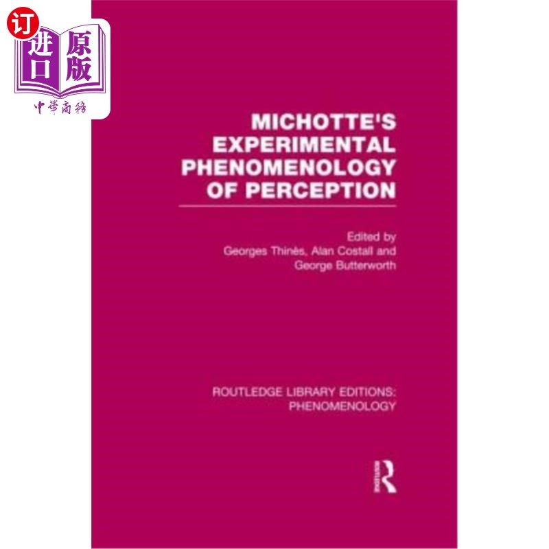 海外直订Michotte's Experimental Phenomenology of Perception 米乔特的知觉实验现象学