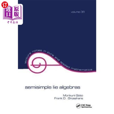 海外直订Semisimple Lie Algebras 半单李代数