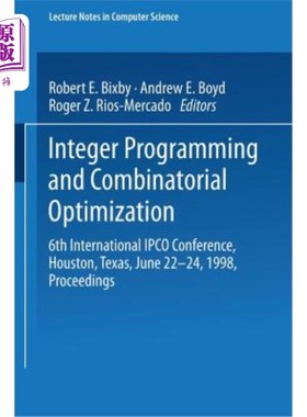 海外直订Integer Programming and Combinatorial Optimization: 6th International Ipco Confe 整数规划与组合优化:第六届