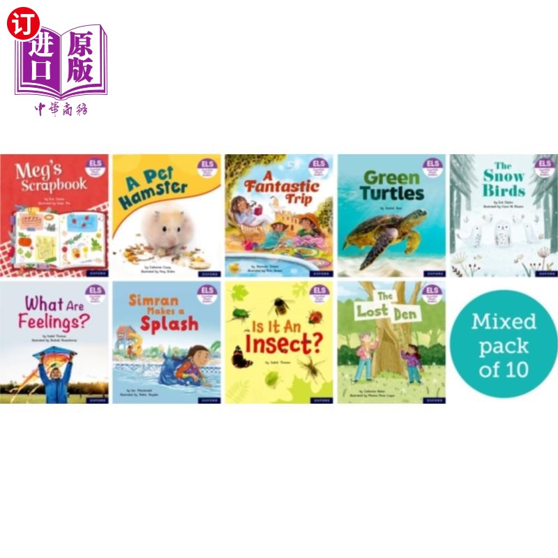 海外直订Essential Letters and Sounds: Essential Phonic R... 基本字母和声音:基本语音阅读器:牛津阅读水平4-5:混合包10