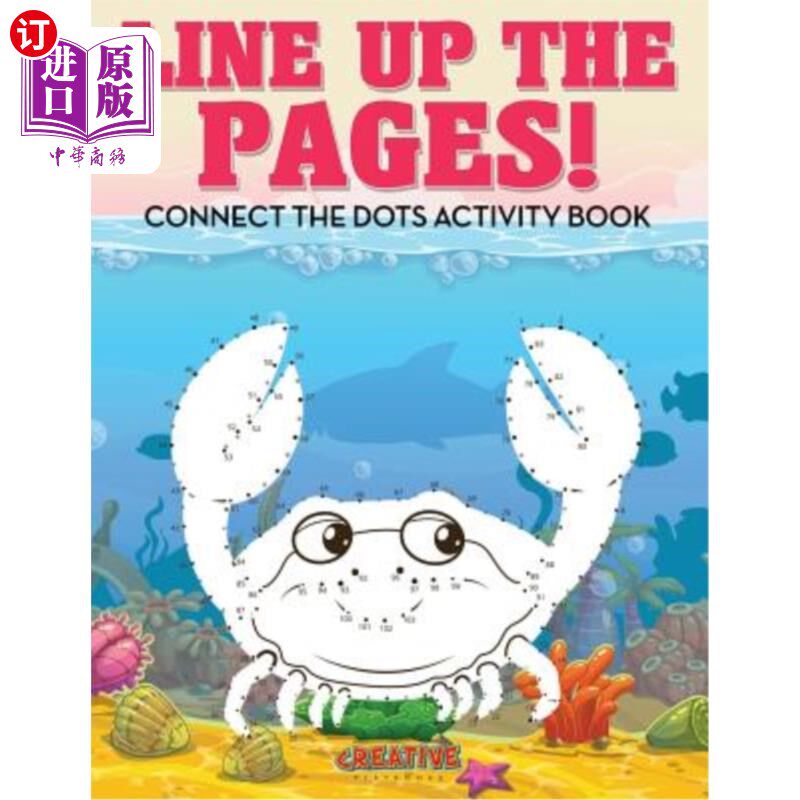 海外直订Line Up the Pages! Connect the Dots Activity Book 把页面排列好!串连圆点活动书