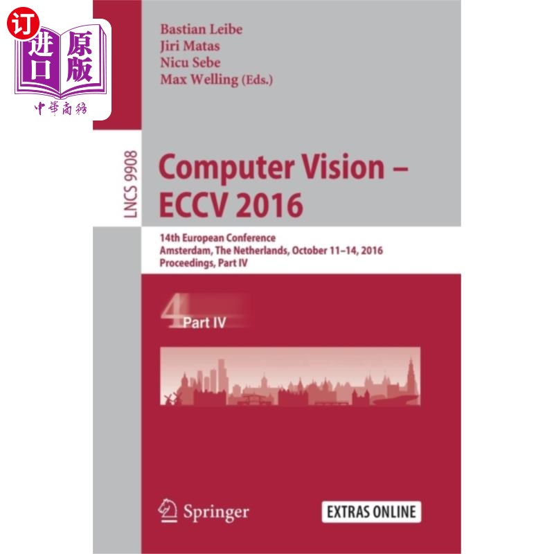 海外直订Computer Vision - ECCV 2016 计算机视觉-ECCV 2016