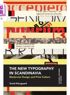 海外直订New Typography in Scandinavia 斯堪的纳维亚半岛的新版式