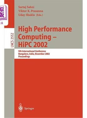 海外直订High Performance Computing - HIPC 2002: 9th International Conference Bangalore,  高性能计算- HIP
