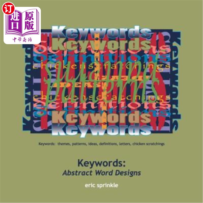 海外直订Keywords: Abstract Word Designs 关键词:抽象词设计
