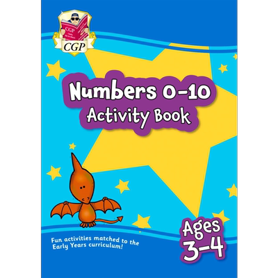 英国原版CGP教辅 New Numbers 0-10 Activity Book for Ages 3-4 Preschool 3-4 岁新数字 0-10 活动书学前班【中商原版】