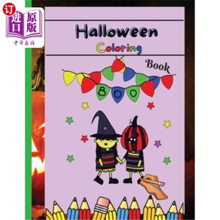 海外直订Halloween Coloring Book: Happy Halloween Coloring Book for Toddlers (Halloween B 万圣节涂色书:幼儿快乐万圣