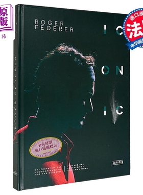 预售 【法文版】网坛冠军 费德勒 摄影传记 FEDERER ICONIC 法文原版 罗杰费德勒 瑞士网球运动员 费天王摄影集 采访【中商原版】