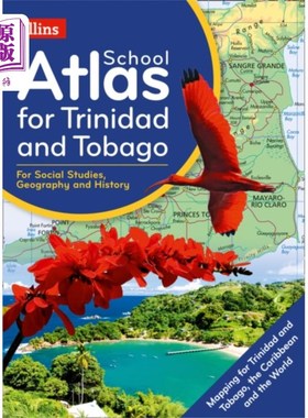 海外直订Collins School Atlas for Trinidad and Tobago 柯林斯学校的特立尼达和多巴哥地图集