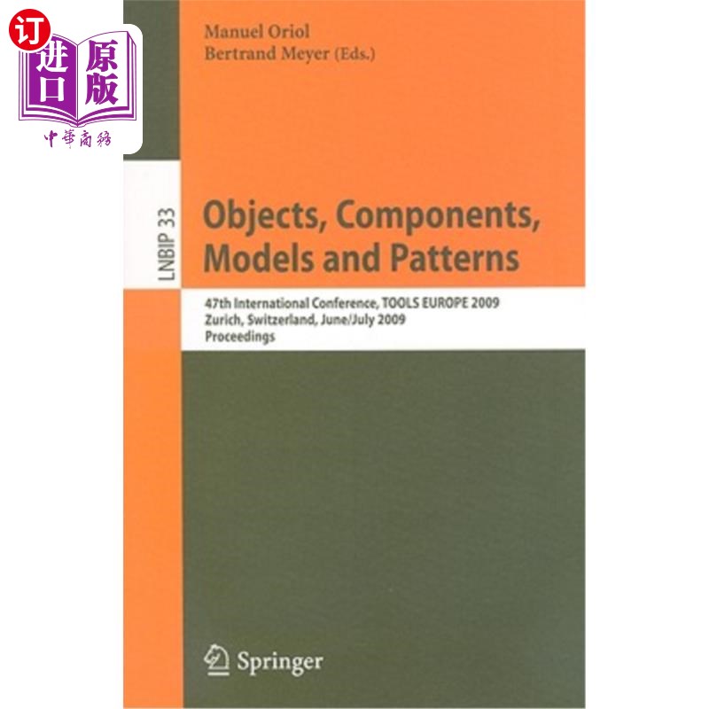 海外直订Objects, Components, Models and Patterns 对象、组件、模型和模式