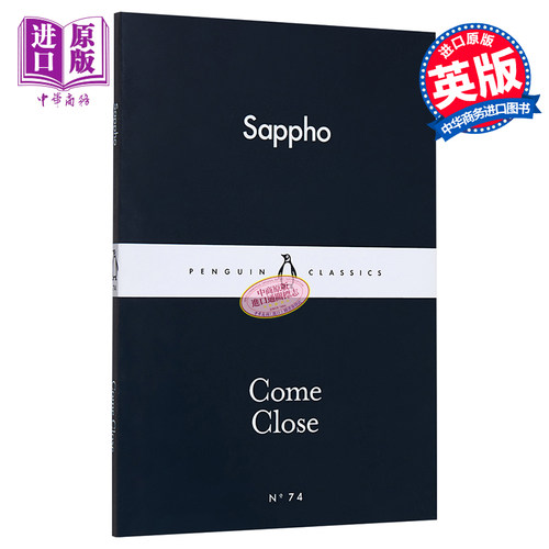 LBS 74 Come Close 英文原版 小黑书 74 萨福 贴近 Sappho 世界经典名著【中商原版】