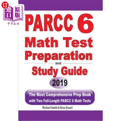 海外直订PARCC 6 Math Test Preparation and Study Guide: The Most Comprehensive Prep Book  PARCC 6数学考