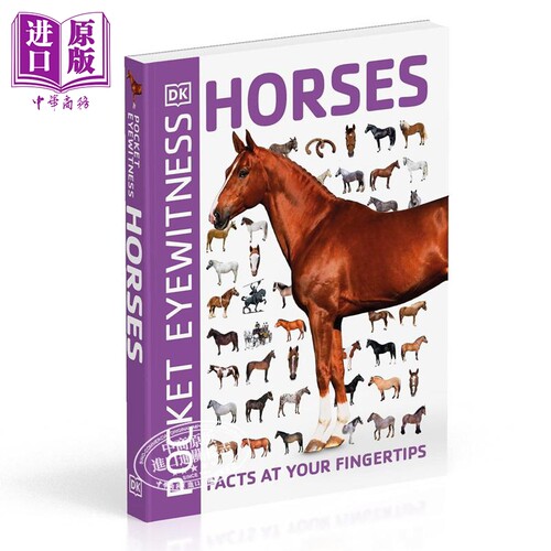 DK目击者口袋系列 马 Pocket Eyewitness:Horses 英文原版 DK百科 自然科学 生命科普【中商原版】