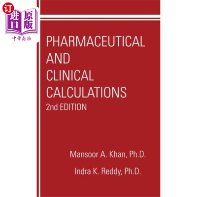 海外直订医药图书Pharmaceutical and Clinical Calculations 药学和临床计算
