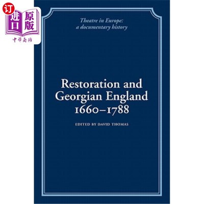 海外直订Restoration and Georgian England 1660-1788 1660年至1788年的英国复辟和乔治王朝时期