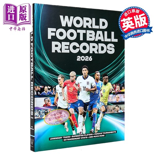 世界足球纪录2026 背后球员和球队的故事 World Football Records 2026 英文原版 Keir Radnedge【中商原版】