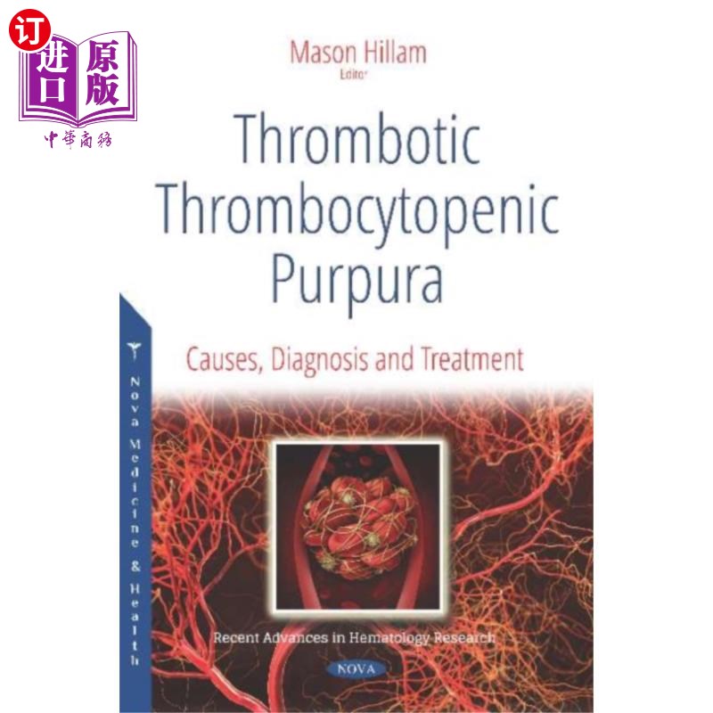 海外直订医药图书thrombotic thrombocytopenic purpura 血栓性血小板