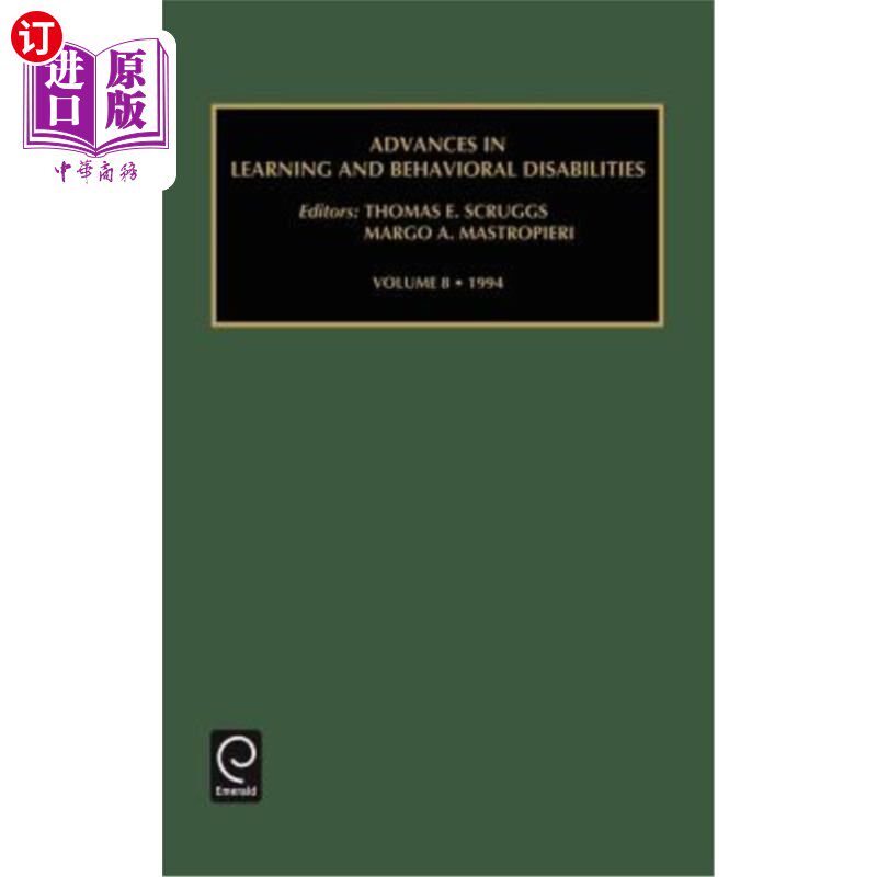海外直订Advances in Learning and Behavioural Disabilities 学习和行为障碍的进展