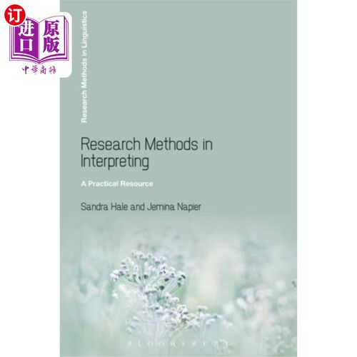 海外直订Research Methods in Interpreting 口译研究方法