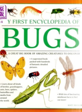 海外直订My First Encyclopedia of Bugs (giant Size) 我的第一本虫子百科全书(超大号)