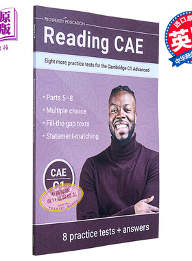 Reading CAE Eight practice tests Cambridge C1 Advanced 2023 阅读提升剑桥CAE考试C1等级额外8套模拟练习测试【中商原版?