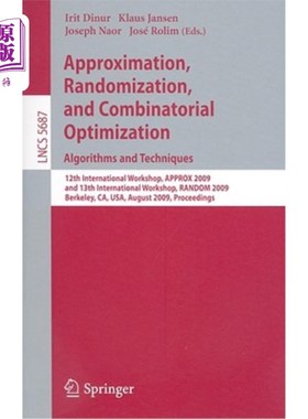 海外直订Approximation, Randomization, and Combinatorial Optimization. Algorithms and Tec 近似，随机化和组合优化。算