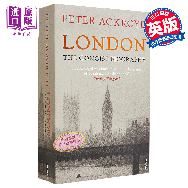 现货 彼得 阿克罗伊德 伦敦传 简明版 英文原版 Peter AckroydLondon The Concise Biography【中商原版】
