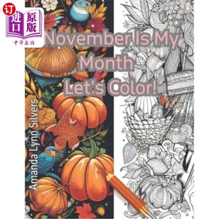 delights Let 海外直订November seasonal 11月是我 Month selection delectable 让我们涂色吧 月 Color