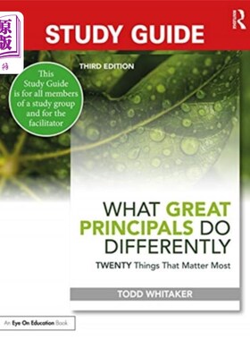 海外直订Study Guide: What Great Principals Do Differently 学习指南:伟大的校长有何不同