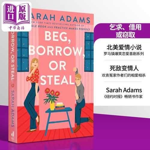 乞求 借用或窃取 Beg Borrow or Steal A Novel 英文原版 Sarah Adams 爱情流行小说【中商原版】