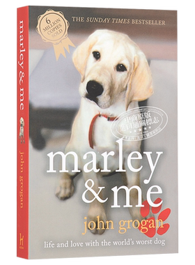 马利与我：和世界上头号捣蛋狗的幸福生活 英文原版 豆瓣高分 Marley and Me【中商原版】