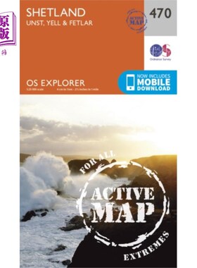 海外直订Shetland - Unst, Yell and Fetlar 设得兰群岛- Unst, Yell和Fetlar