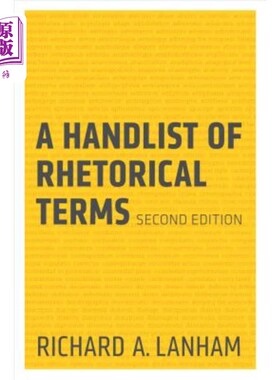 海外直订A Handlist of Rhetorical Terms 修辞学术语一览表