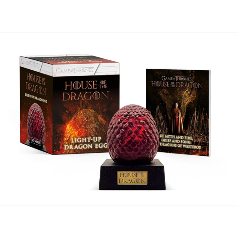权力的游戏周边 龙之家族 龙蛋 可发光桌面摆件 英文原版 House of the Dragon Light-up Dragon Egg
