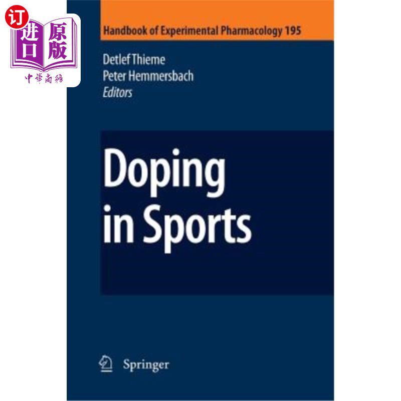 海外直订医药图书Doping in Sports 体育运动中使用兴奋剂