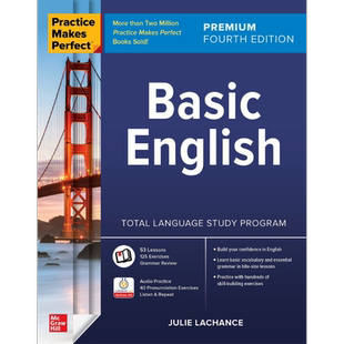Practice Makes Perfect: Basic English, Premium Fourth Edition 熟能生巧:基础英语 高级版第四版 英文原版【中商原版】