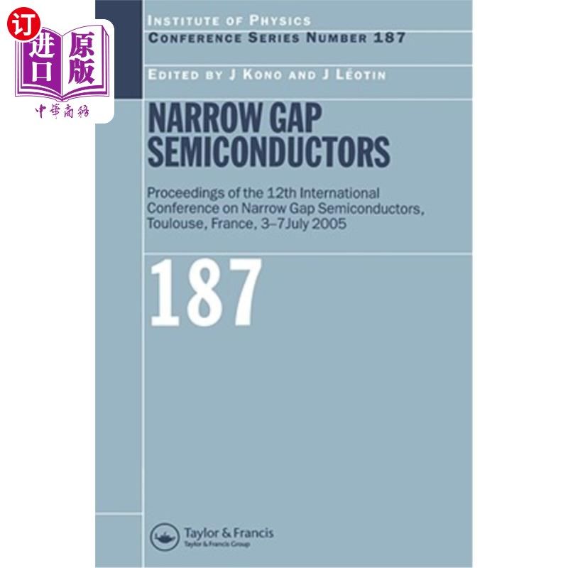 海外直订Narrow Gap Semiconductors: Proceedings of the 12th International Conference on N