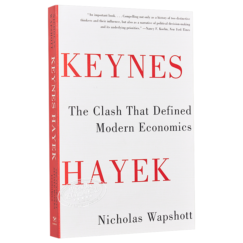 预售 凯恩斯大战哈耶克 豆瓣高分 英文原版 Keynes Hayek The Clash that Defined Modern Economics Nicholas Wapshott【中商原版