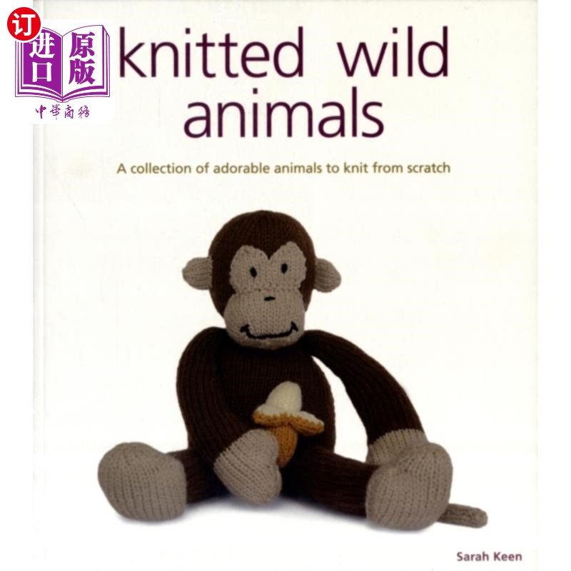 海外直订Knitted Wild Animals 针织野生动物