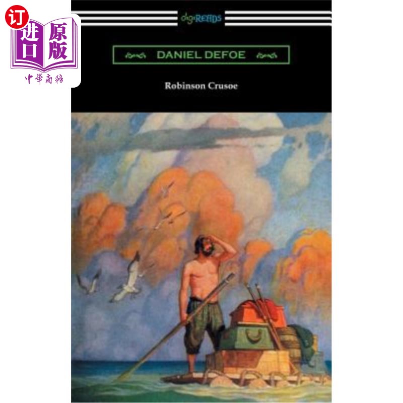 海外直订Robinson Crusoe (Illustrated by N. C. Wyeth) 鲁宾逊·克鲁索（N.C.Wyeth插图）