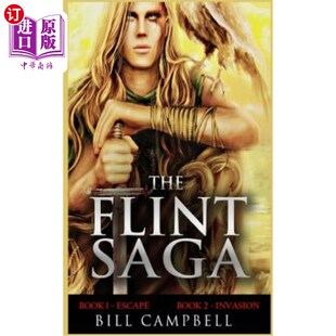 海外直订Epic Fantasy Adventure: The Flint Saga - Books 1 and 2 史诗般的幻想冒险:弗林特传奇-第1册和第2册