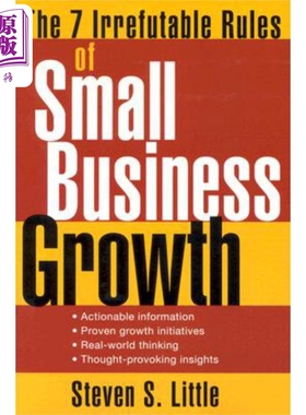 预售 The 7 Irrefutable Rules Of Small Business Growth 小企业增长的七种铁定规则 英文原版 Steven Little【中商原版】