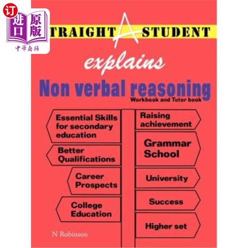 海外直订Straight a Student Explains Non Verbal Reasoning 优等生解释非语言推理