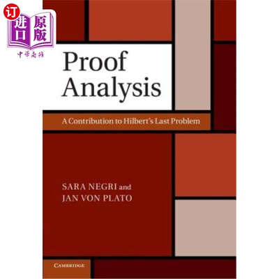 海外直订Proof Analysis: A Contribution to Hilbert's Last Problem 证明分析：希尔伯特最后一个问题的贡献