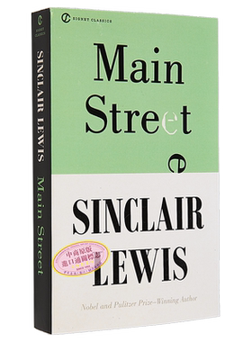 现货 【中商原版】大街 英文原版 Signet Classics: Main Street 英文英语文学作品 Sinclair Lewis