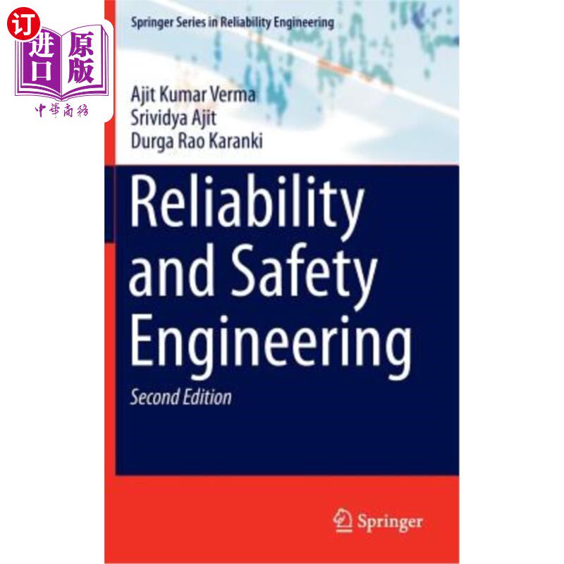海外直订Reliability and Safety Engineering 可靠性与安全工程