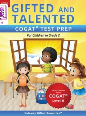海外直订Gifted and Talented COGAT Test Prep Grade 2: Gifted Test Prep Book for the COGAT