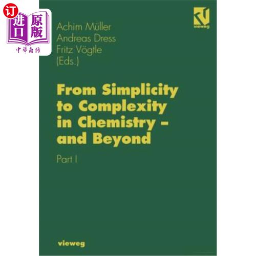 海外直订From Simplicity to Complexity in Chemistry -- And Beyond: Part I 化学从简单到复杂——及以后：第1部分